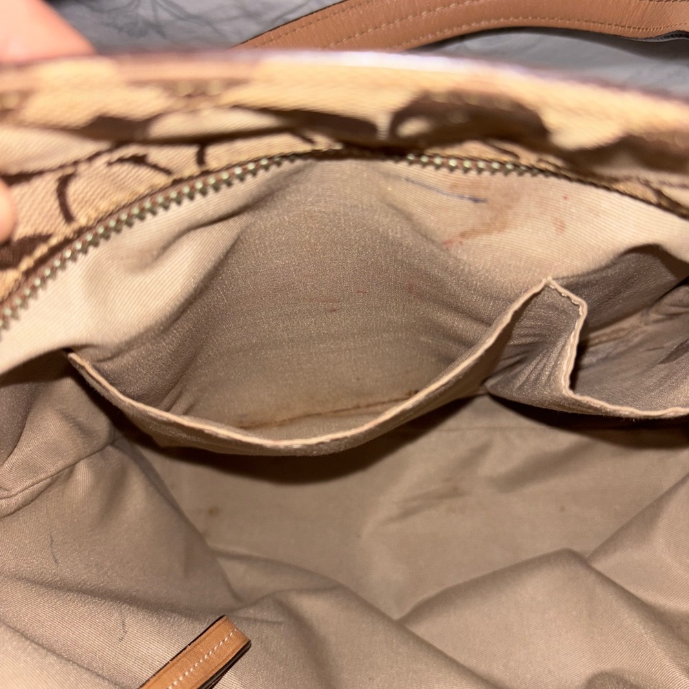 Coach Hampton Signature Canvas With Leather Trim Tote Bag - Picture 14 of 16